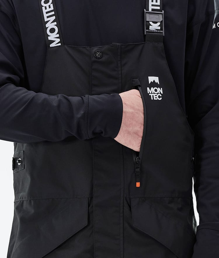 Montec Fawk 2021 Pantaloni Snowboard Uomo Black/Light Grey/Burgundy, Immagine 5 di 6