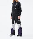 Montec Fawk 2021 Kalhoty na Snowboard Pánské Black/Light Grey/Purple