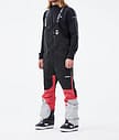 Montec Fawk 2021 Spodnie Snowboardowe Mężczyźni Black/Coral/LightGrey