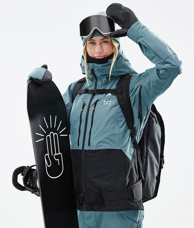 Montec Moss W 21 Bunda na Snowboard Dámské Atlantic/Black Renewed, Obrázek 4 z 12