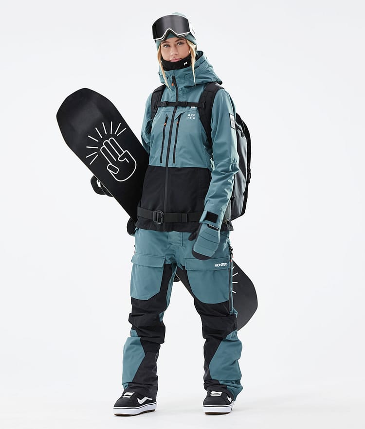 Montec Moss W 21 Bunda na Snowboard Dámské Atlantic/Black Renewed, Obrázek 5 z 12