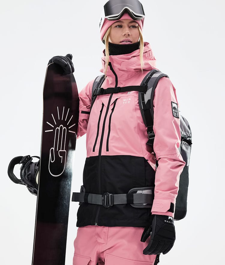 Montec Moss W 21 Bunda na Snowboard Dámské Pink/Black Renewed, Obrázek 4 z 12
