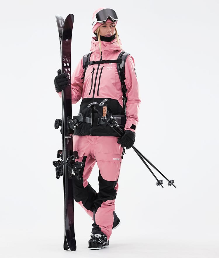 Montec Moss W 21 Lyžařská Bunda Dámské Pink/Black, Obrázek 5 z 12