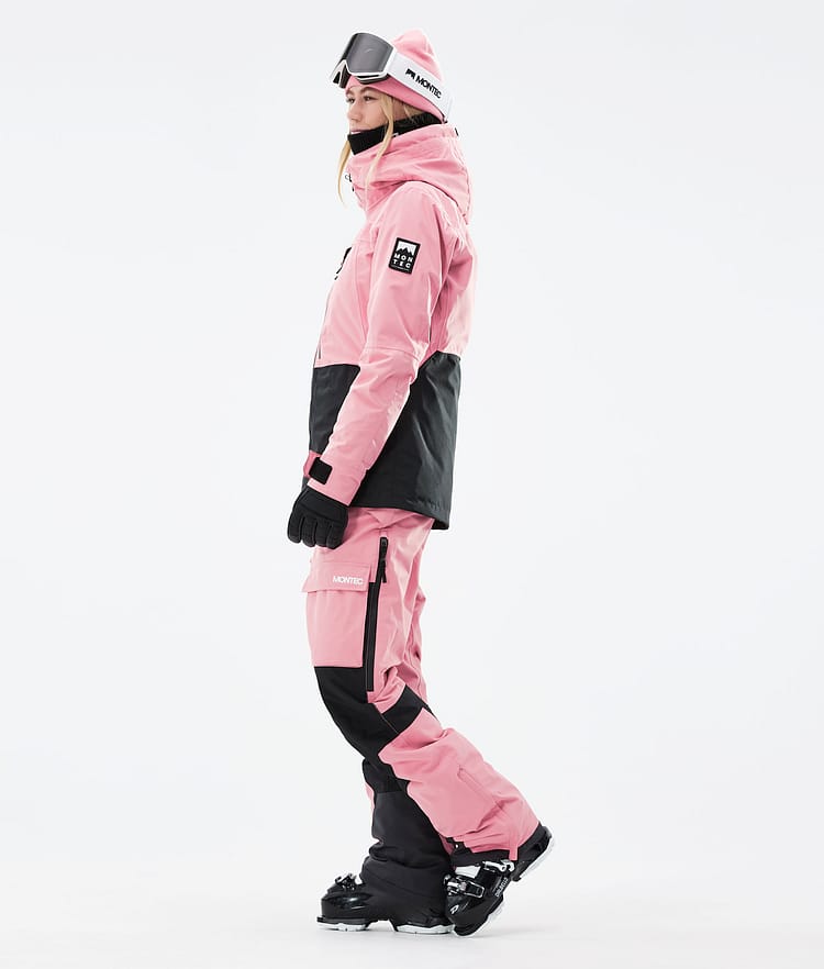 Montec Moss W 21 Lyžařská Bunda Dámské Pink/Black, Obrázek 6 z 12