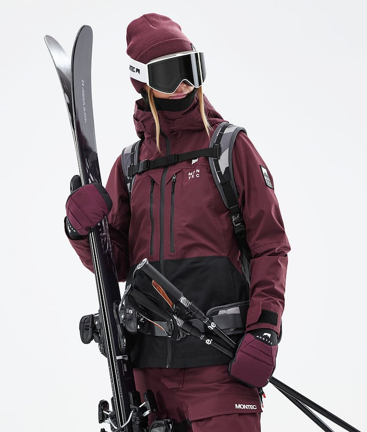 Montec Moss W 21 Lyžařská Bunda Dámské Burgundy/Black, Obrázek 1 z 13