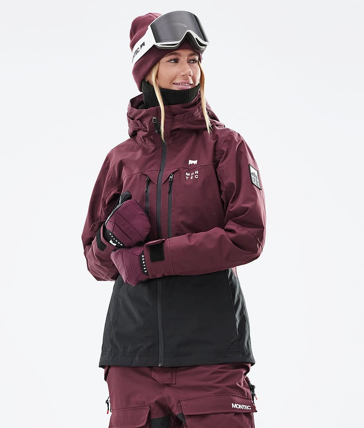 Montec Moss W 21 Lyžařská Bunda Dámské Burgundy/Black, Obrázek 2 z 13