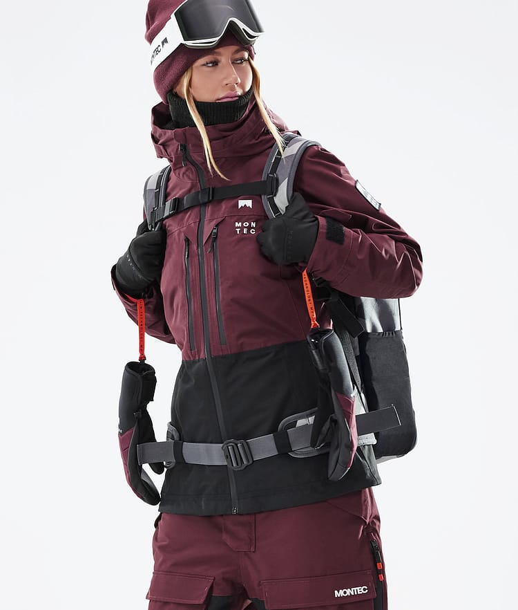 Montec Moss W 21 Bunda na Snowboard Dámské Burgundy/Black, Obrázek 2 z 12