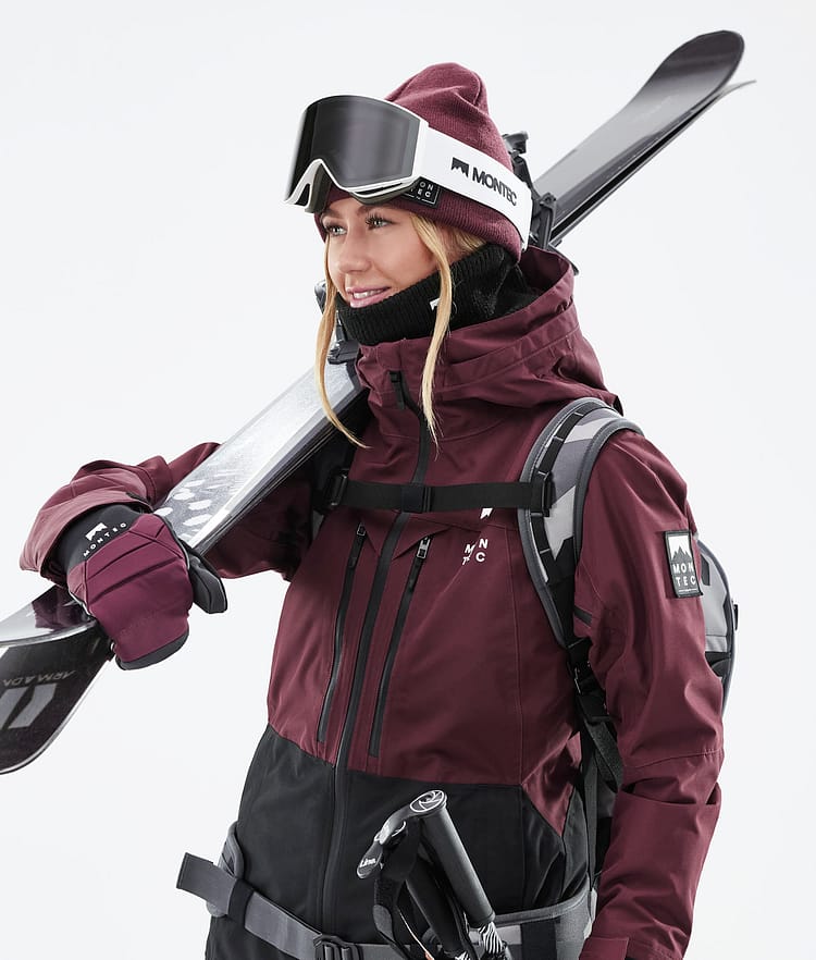 Montec Moss W 21 Lyžařská Bunda Dámské Burgundy/Black, Obrázek 5 z 13