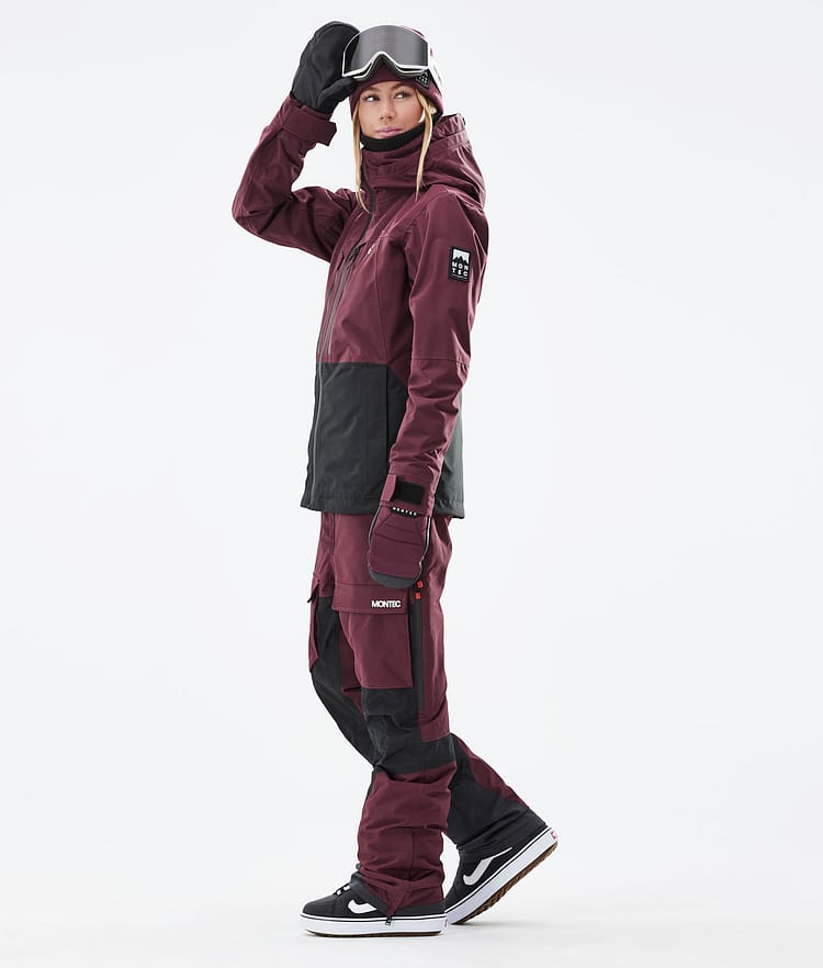 Montec Moss W 21 Bunda na Snowboard Dámské Burgundy/Black, Obrázek 6 z 12