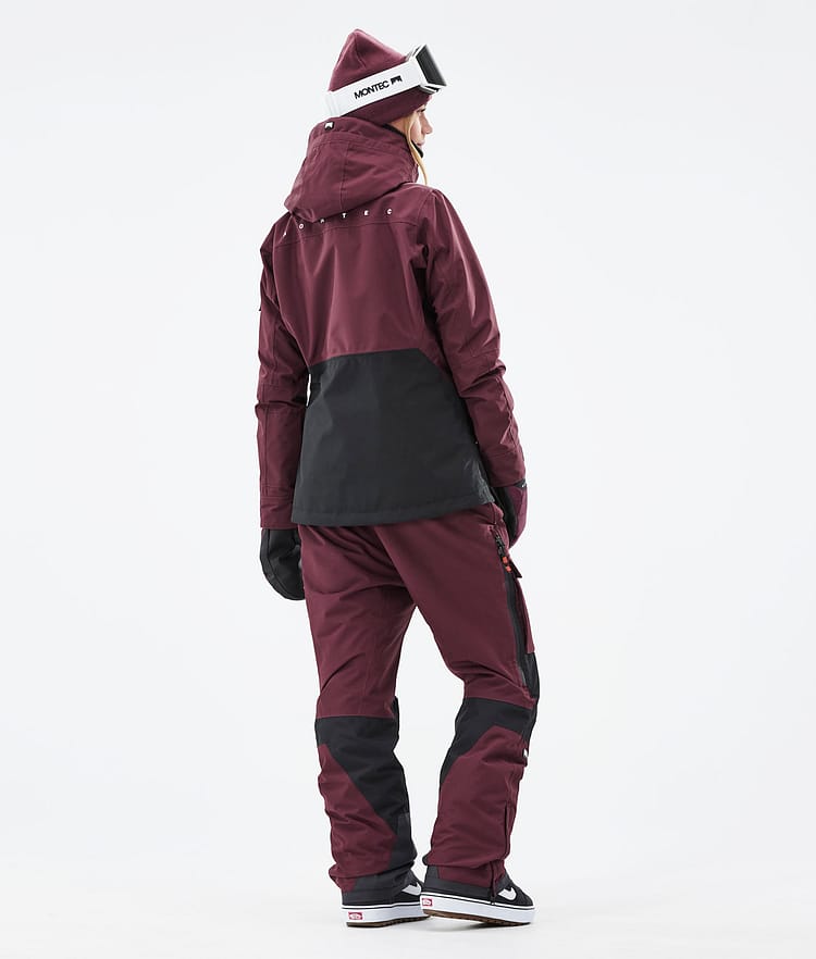 Montec Moss W 21 Bunda na Snowboard Dámské Burgundy/Black, Obrázek 7 z 12