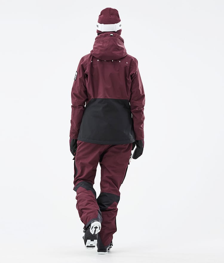 Montec Moss W 21 Lyžařská Bunda Dámské Burgundy/Black, Obrázek 8 z 13