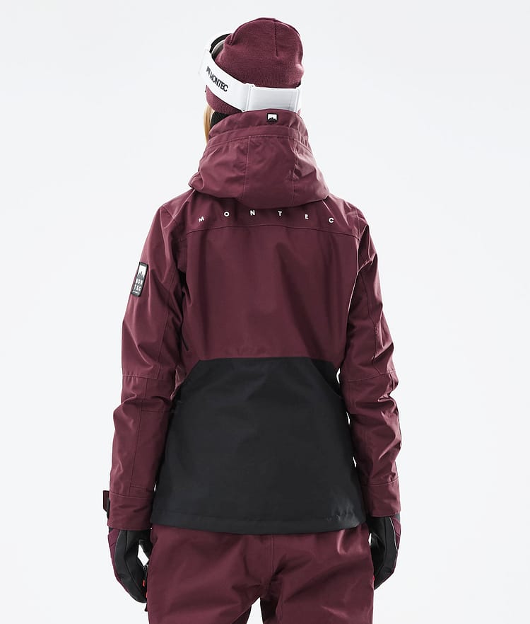 Montec Moss W 21 Bunda na Snowboard Dámské Burgundy/Black, Obrázek 9 z 12