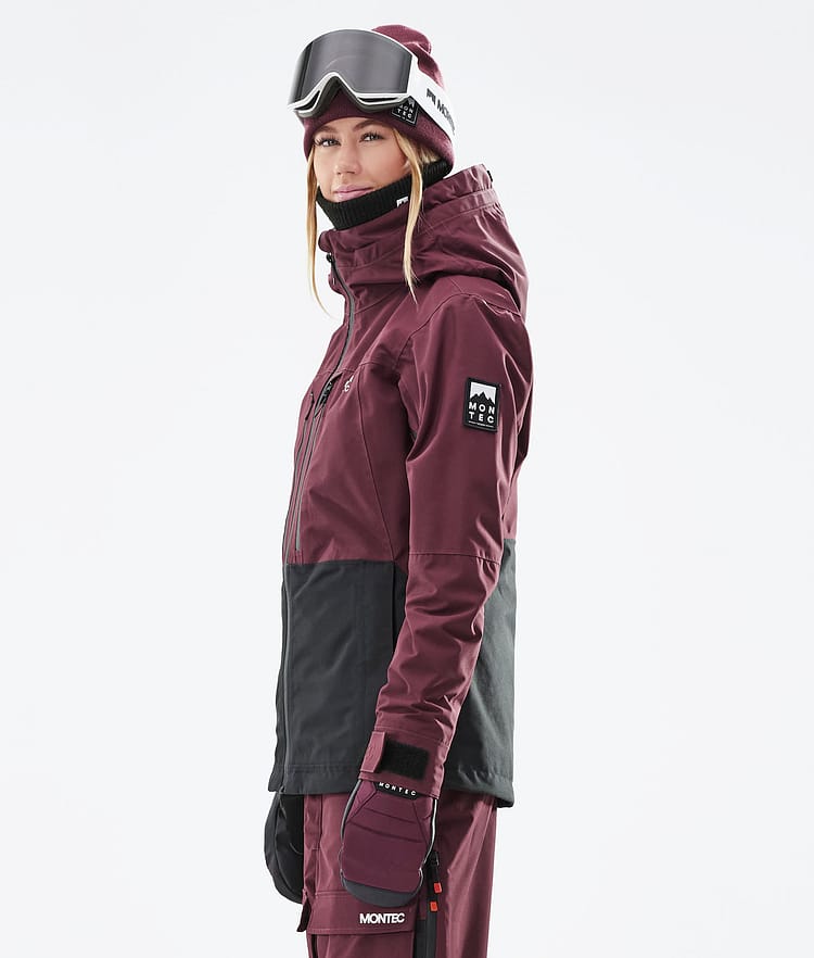 Montec Moss W 21 Lyžařská Bunda Dámské Burgundy/Black, Obrázek 9 z 13