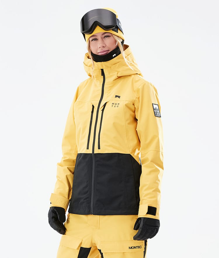 Montec Moss W 21 Bunda na Snowboard Dámské Yellow/Black, Obrázek 2 z 12
