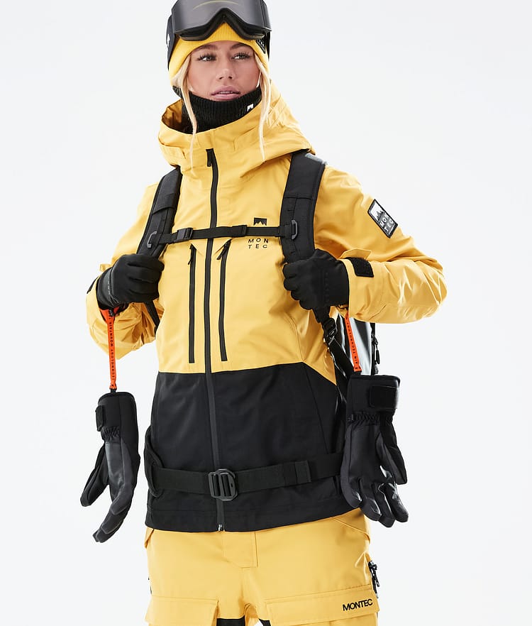 Montec Moss W 21 Lyžařská Bunda Dámské Yellow/Black, Obrázek 2 z 12