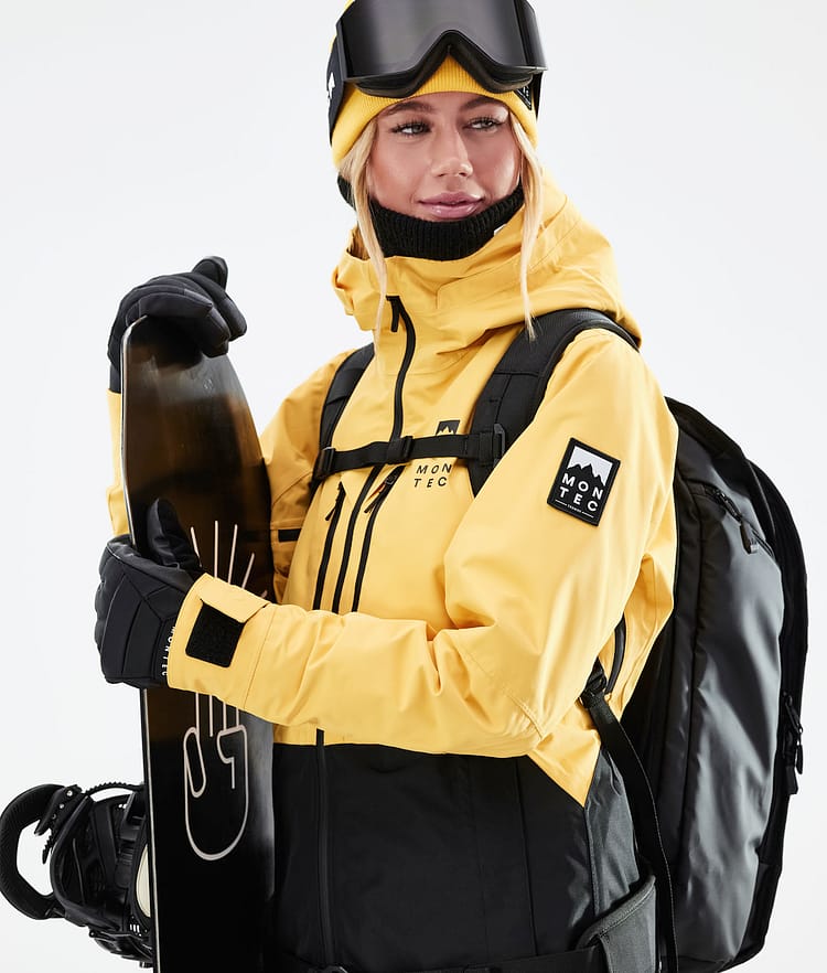 Montec Moss W 21 Bunda na Snowboard Dámské Yellow/Black, Obrázek 3 z 12