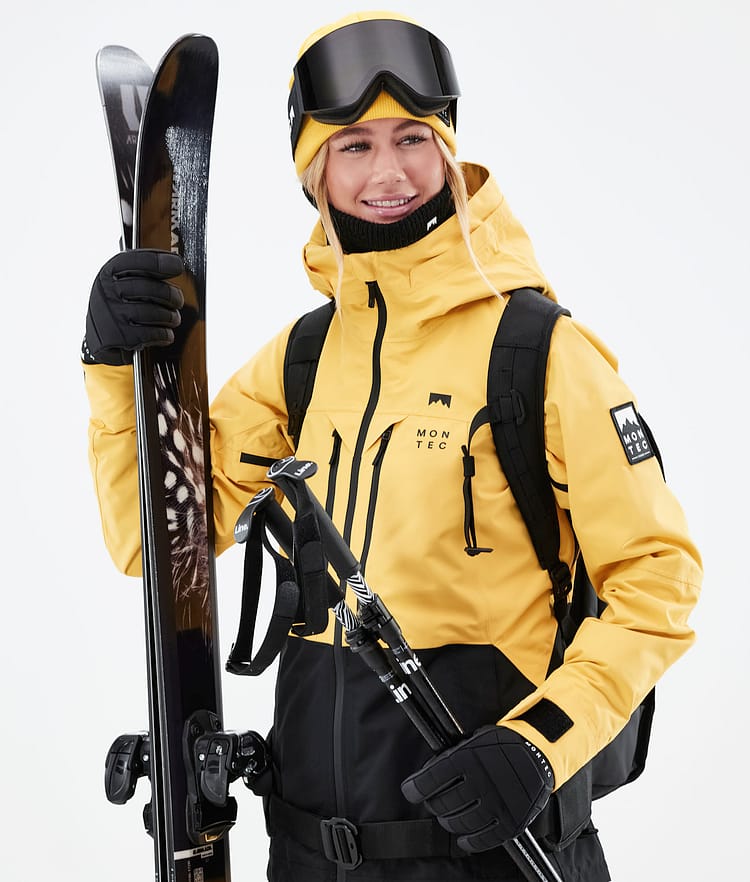 Montec Moss W 21 Lyžařská Bunda Dámské Yellow/Black, Obrázek 3 z 12