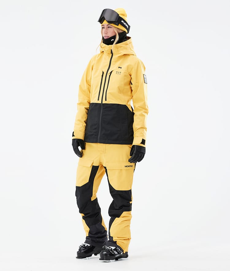 Montec Moss W 21 Lyžařská Bunda Dámské Yellow/Black, Obrázek 5 z 12