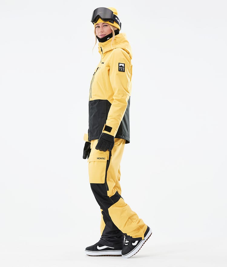 Montec Moss W 21 Bunda na Snowboard Dámské Yellow/Black, Obrázek 6 z 12