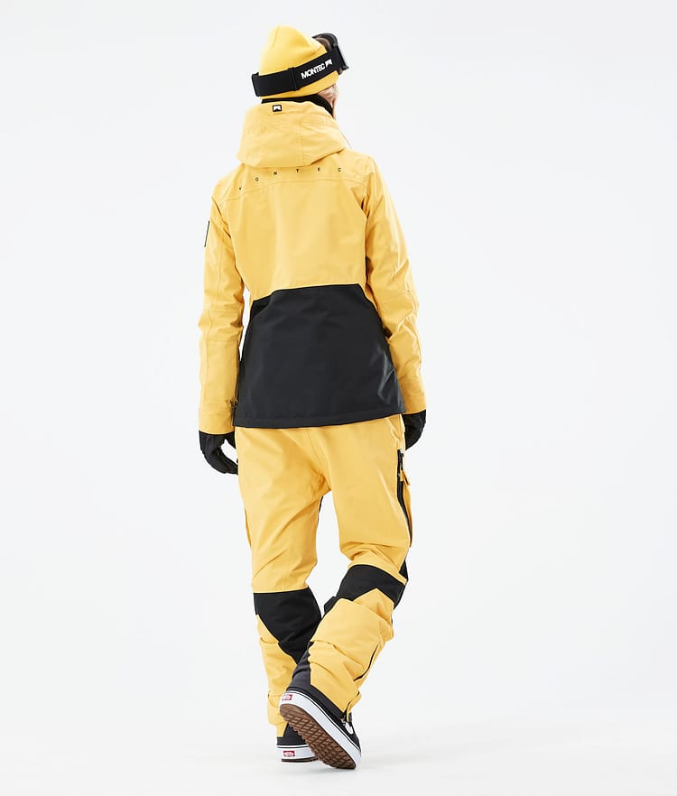 Montec Moss W 21 Bunda na Snowboard Dámské Yellow/Black, Obrázek 7 z 12