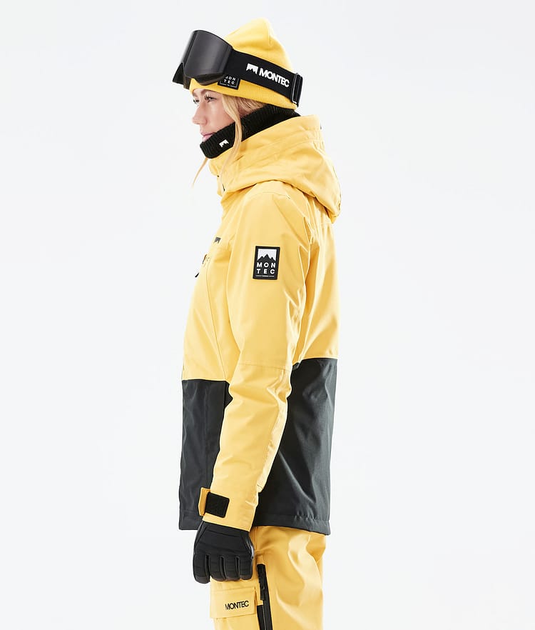Montec Moss W 21 Bunda na Snowboard Dámské Yellow/Black, Obrázek 8 z 12