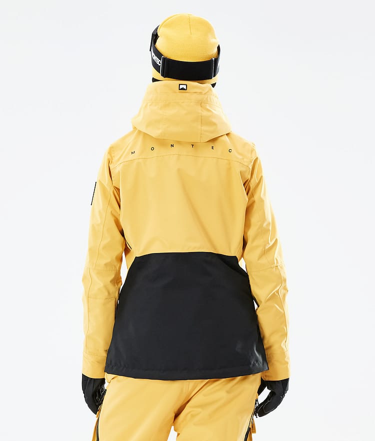 Montec Moss W 21 Bunda na Snowboard Dámské Yellow/Black, Obrázek 9 z 12