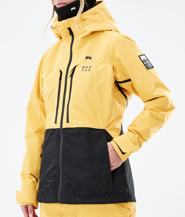 Montec Moss W 21 Bunda na Snowboard Dámské Yellow/Black, Obrázek 10 z 12