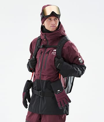 Montec Moss 21 Kurtka Narciarska Mężczyźni Burgundy/Black