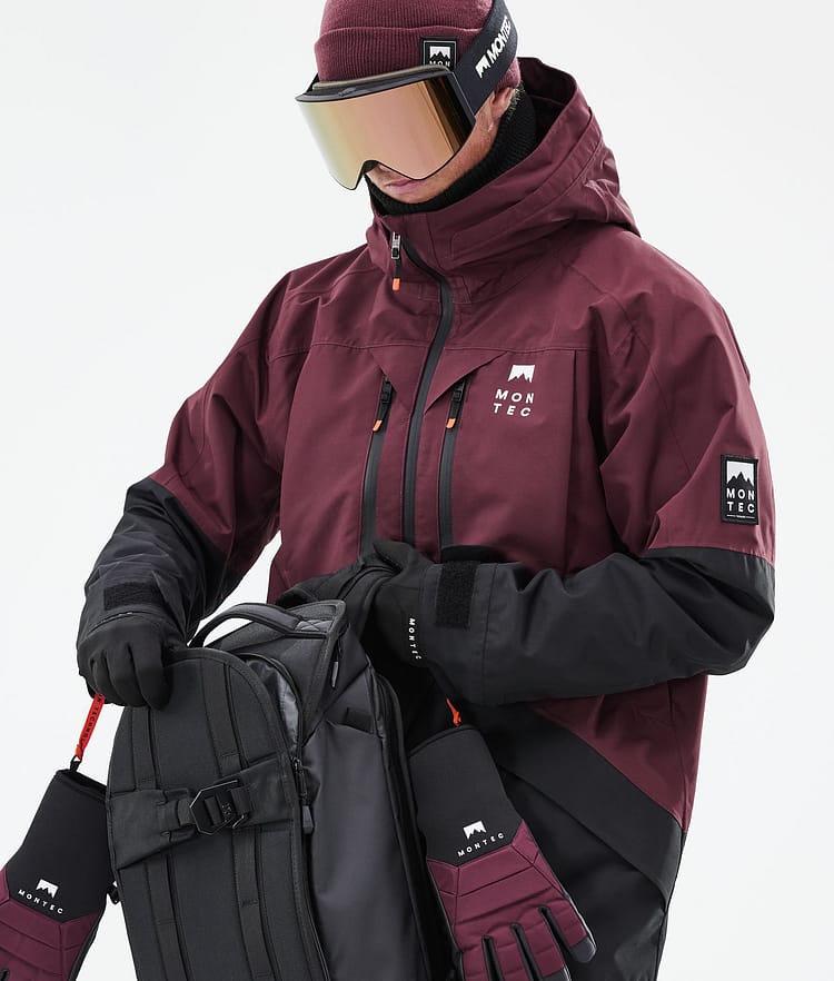 Montec Moss 21 Kurtka Narciarska Mężczyźni Burgundy/Black, Zdjęcie 5 z 13