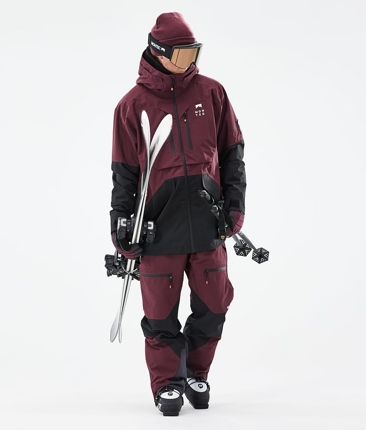 Montec Moss 21 Kurtka Narciarska Mężczyźni Burgundy/Black, Zdjęcie 6 z 13