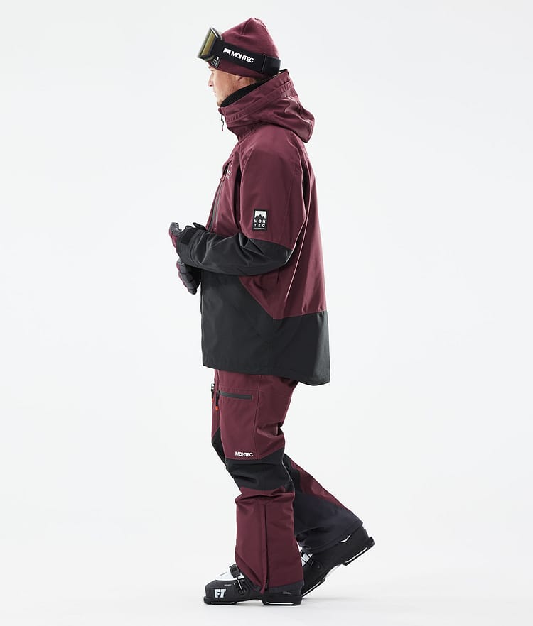 Montec Moss 21 Kurtka Narciarska Mężczyźni Burgundy/Black, Zdjęcie 7 z 13