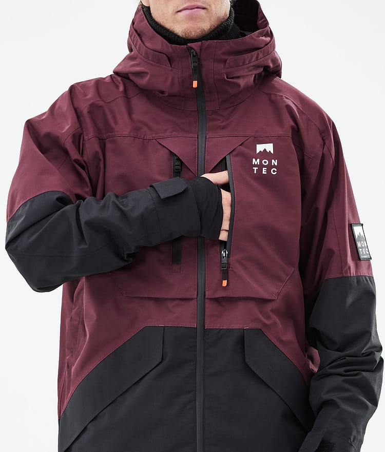 Montec Moss 21 Kurtka Narciarska Mężczyźni Burgundy/Black, Zdjęcie 12 z 13