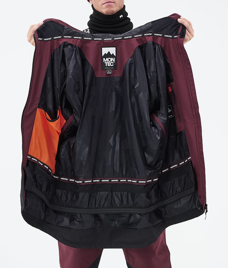 Montec Moss 21 Kurtka Narciarska Mężczyźni Burgundy/Black, Zdjęcie 13 z 13