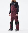Montec Moss 21 Spodnie Snowboardowe Mężczyźni Burgundy/Black