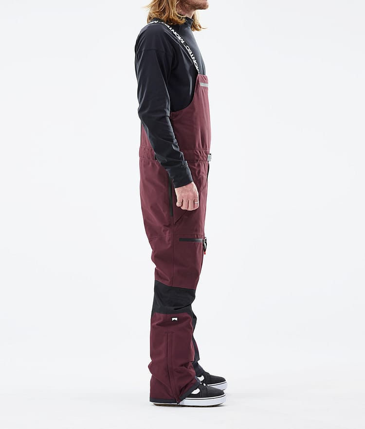 Montec Moss 21 Spodnie Snowboardowe Mężczyźni Burgundy/Black, Image 2 of 6