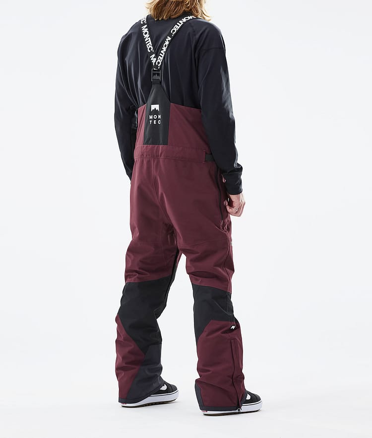 Montec Moss 21 Spodnie Snowboardowe Mężczyźni Burgundy/Black, Image 3 of 6