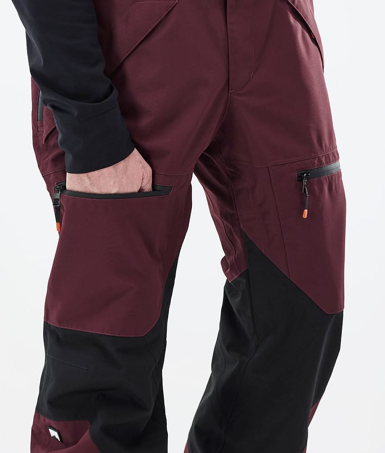 Montec Moss 21 Spodnie Snowboardowe Mężczyźni Burgundy/Black, Image 6 of 6