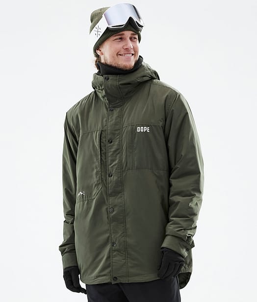 Dope Insulated Bunda střední vrstvy Lyžařský Pánské Olive Green