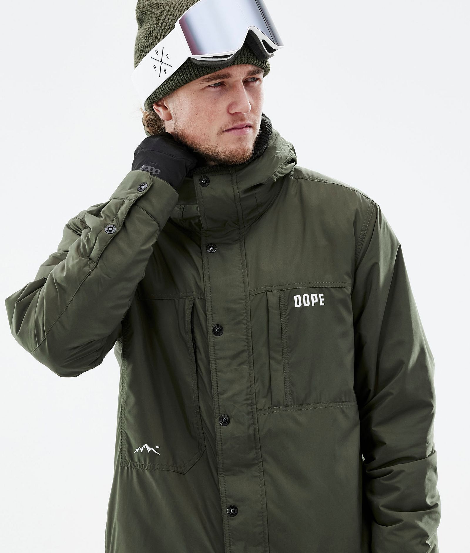 Dope Insulated Chaqueta Capa Intermedia de Esquí Hombre Olive Green, Imagen 3 de 12