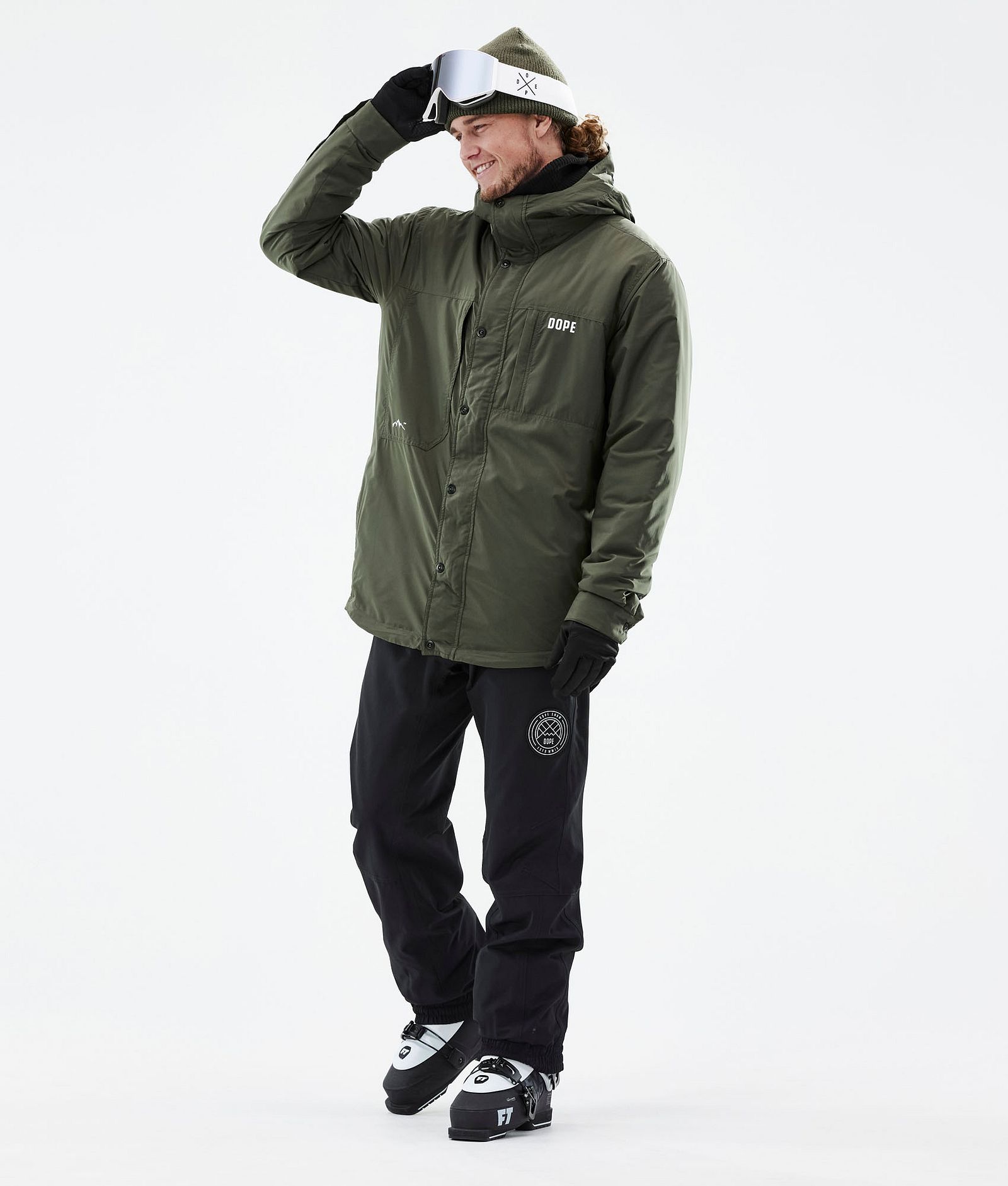 Dope Insulated Chaqueta Capa Intermedia de Esquí Hombre Olive Green, Imagen 5 de 12