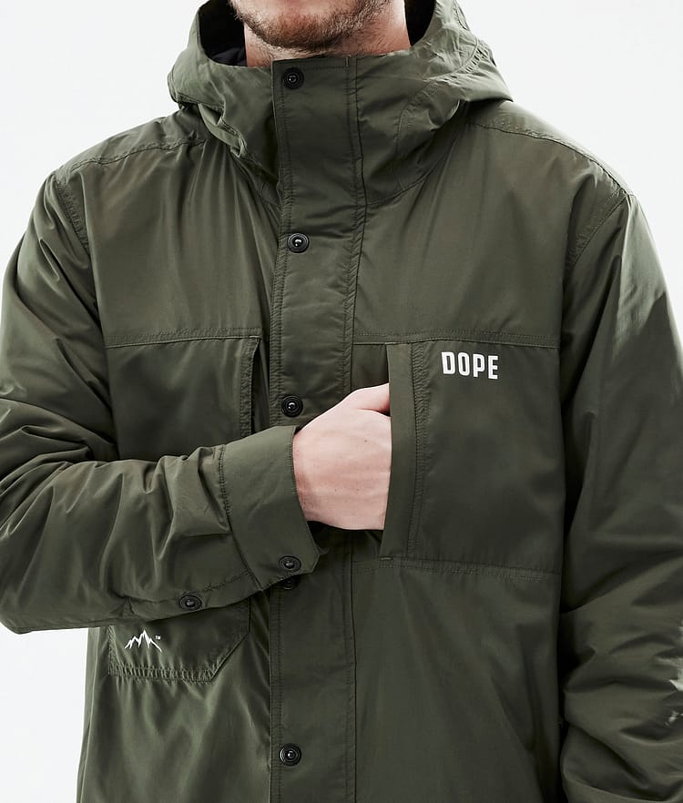 Dope Insulated Chaqueta Capa Intermedia de Outdoor Hombre Olive Green, Imagen 10 de 12