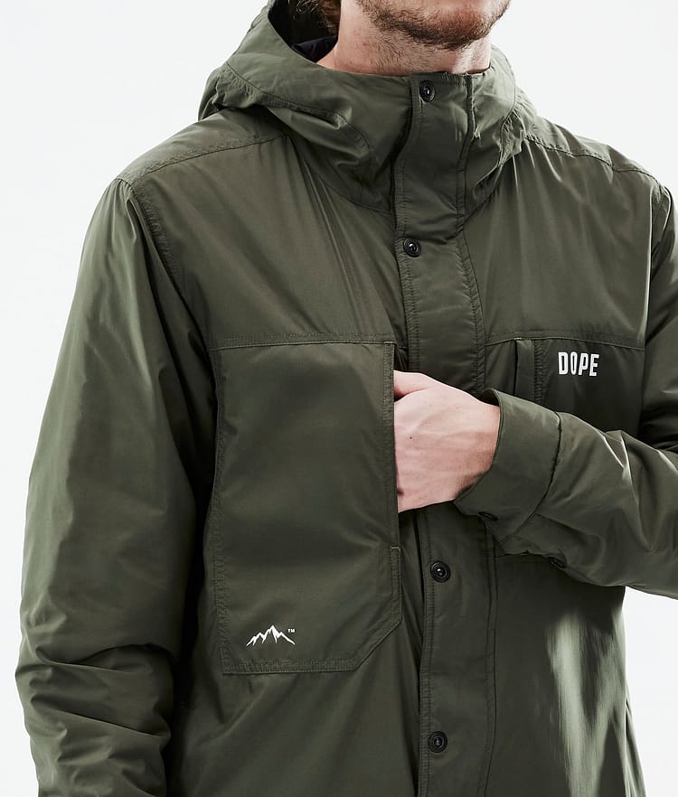Dope Insulated Chaqueta Capa Intermedia de Esquí Hombre Olive Green, Imagen 11 de 12