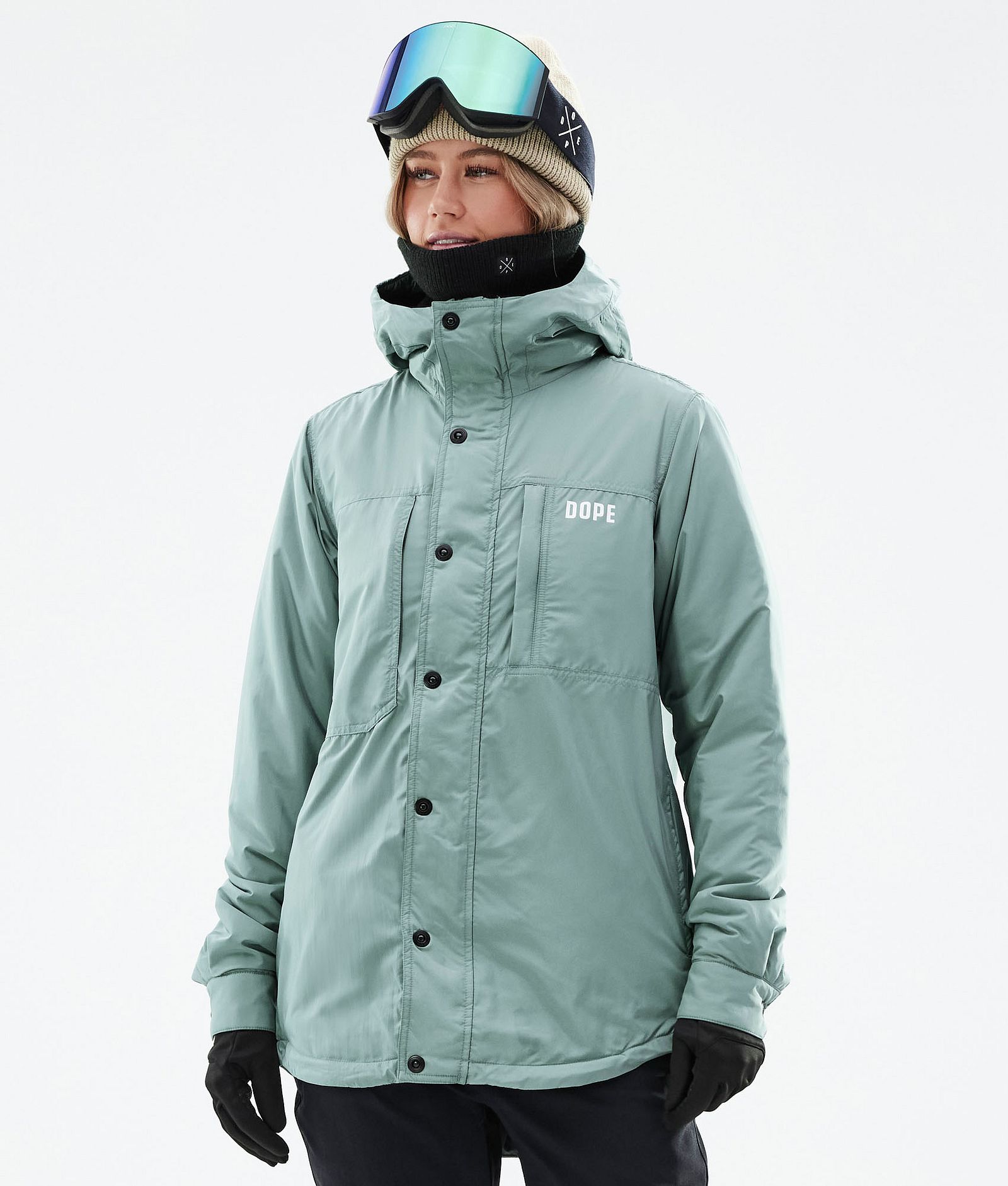 Dope Insulated W Chaqueta Capa Intermedia de Esquí Mujer Faded Green, Imagen 1 de 12