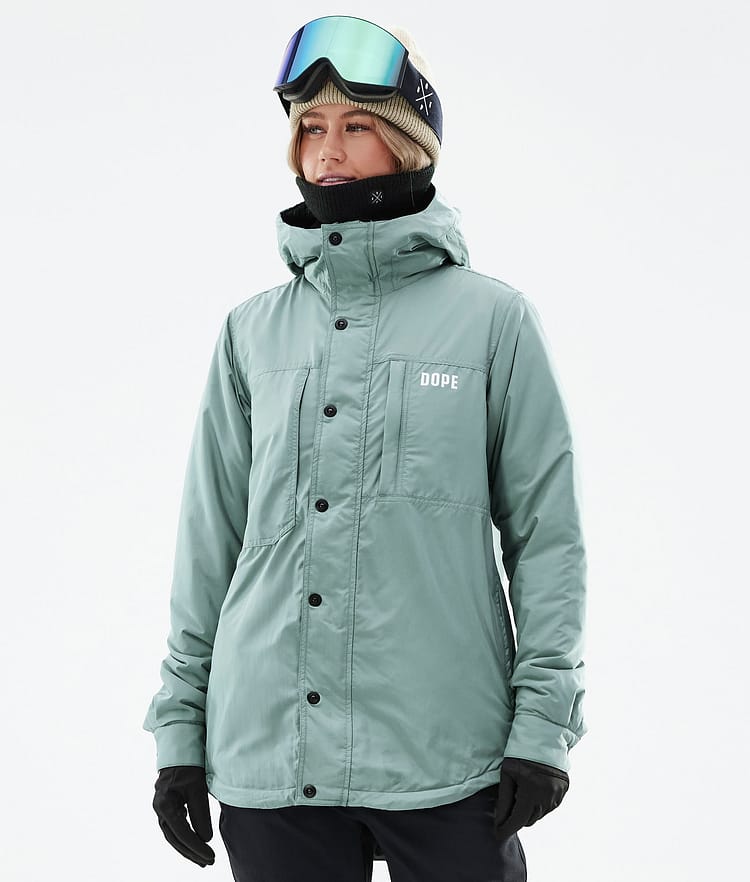 Dope Insulated W Chaqueta Capa Intermedia de Esquí Mujer Faded Green, Imagen 1 de 12