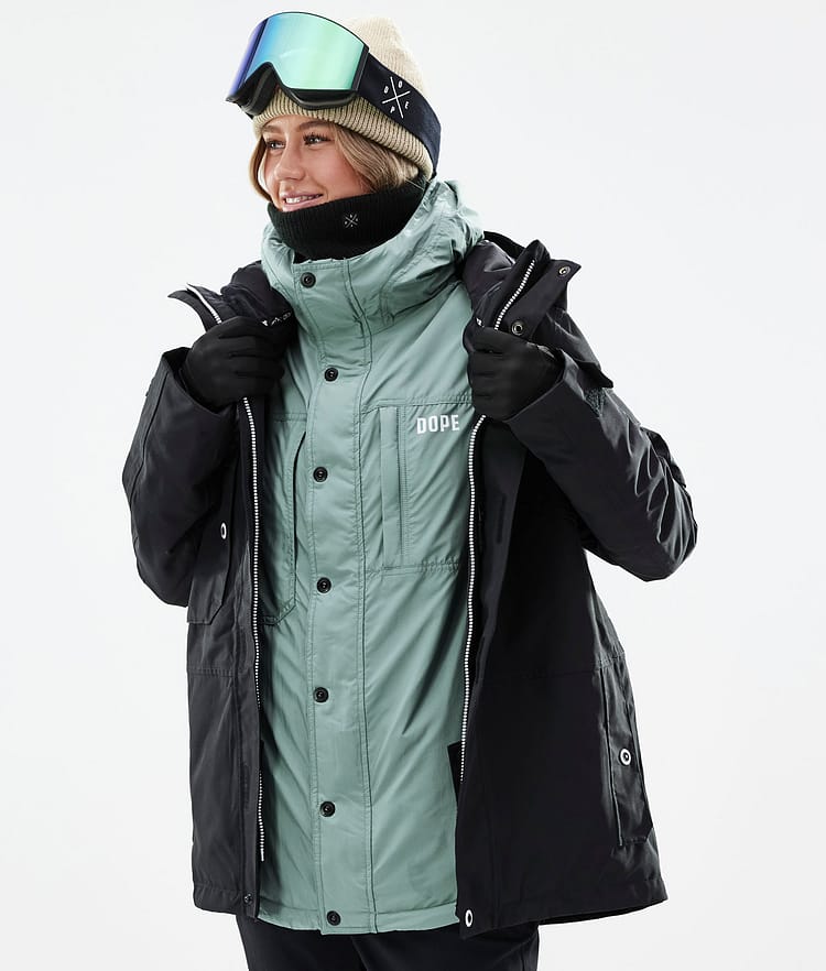Dope Insulated W Chaqueta Capa Intermedia de Esquí Mujer Faded Green, Imagen 2 de 12