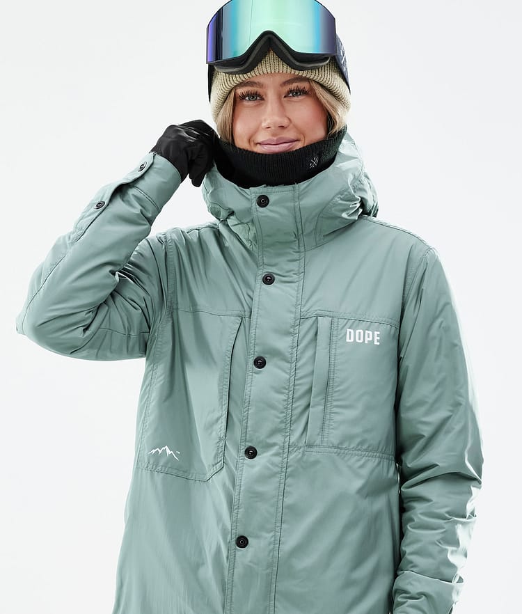Dope Insulated W Chaqueta Capa Intermedia de Esquí Mujer Faded Green, Imagen 3 de 12