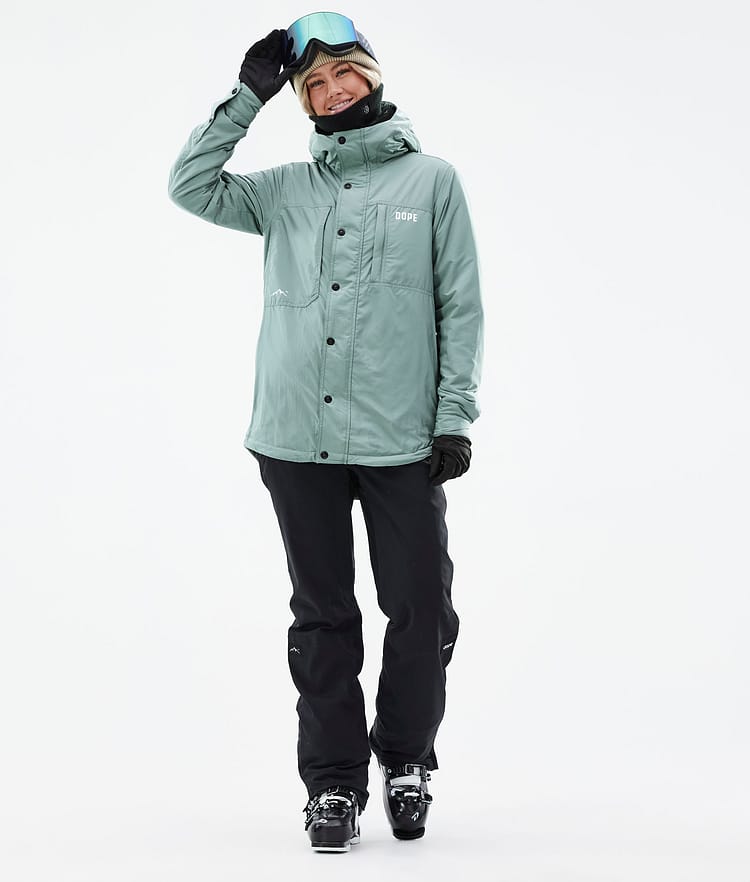 Dope Insulated W Chaqueta Capa Intermedia de Esquí Mujer Faded Green, Imagen 5 de 12