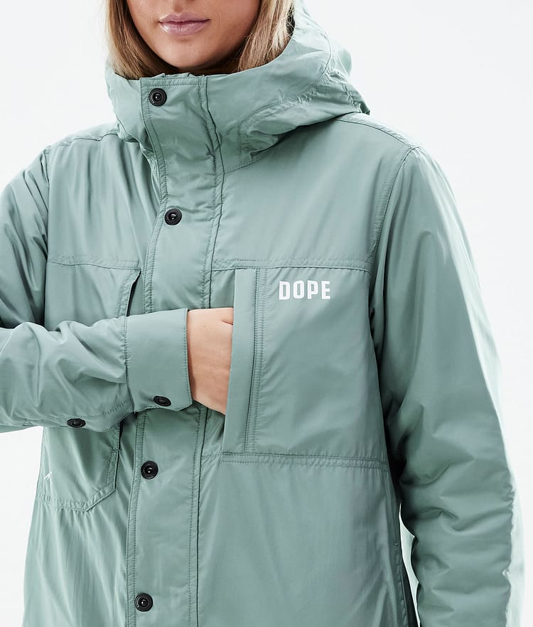 Dope Insulated W Chaqueta Capa Intermedia de Outdoor Mujer Faded Green, Imagen 8 de 10