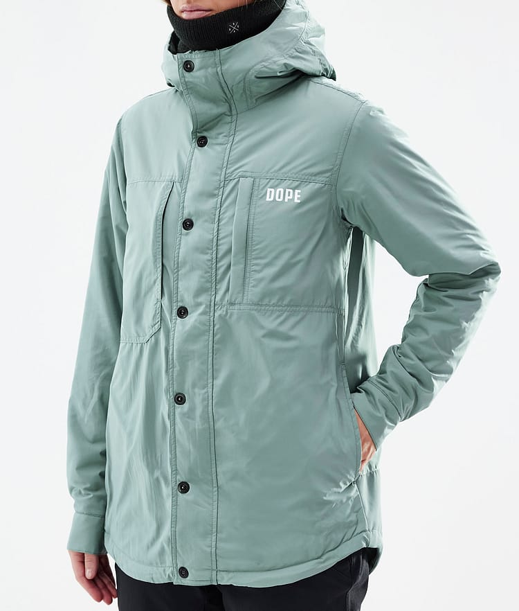 Dope Insulated W Chaqueta Capa Intermedia de Esquí Mujer Faded Green, Imagen 9 de 12