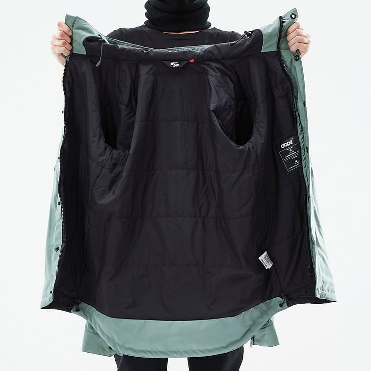 Dope Insulated W Chaqueta Capa Intermedia de Esquí Mujer Faded Green, Imagen 12 de 12